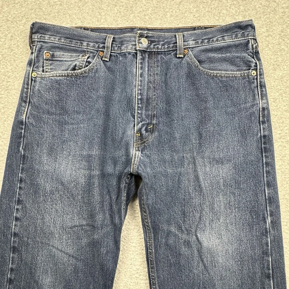 Levi's 505 Jeans Mens 38x30 Classic Straight Fit Cotton Denim Casual Basic‎ Work